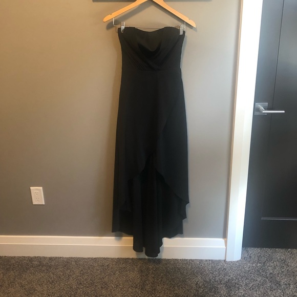 Bebe Overlap High Low Dress - Picture 2 of 7